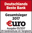 Beste Bank laut €uro Ausgabe 05/2017